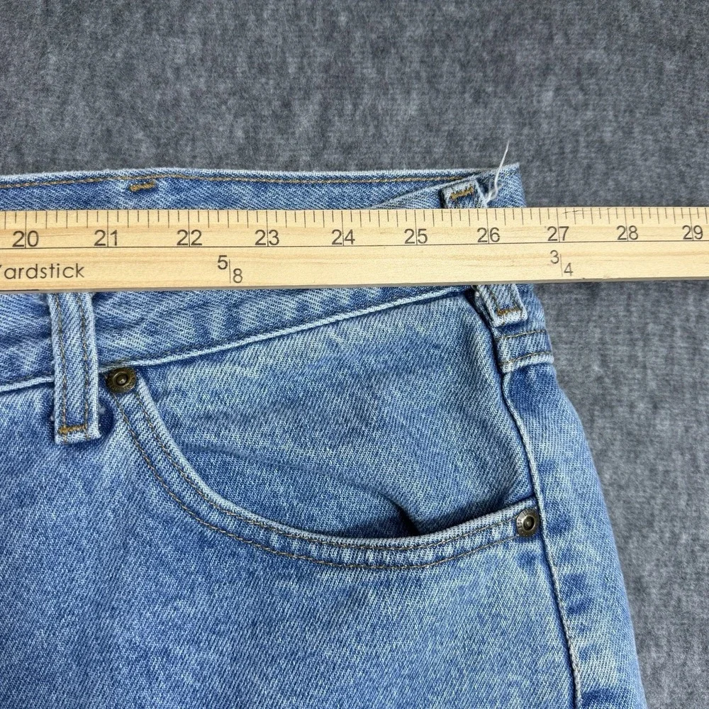 Carhartt Men's 54x30 Straight Traditional Fit Blue Denim Workwear Jeans B18 STW